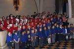  The massed choirs of Tuesday evening